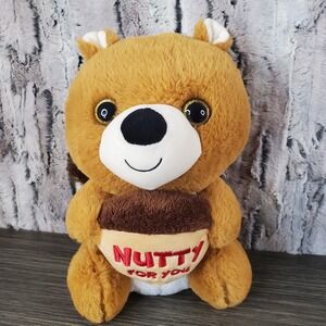 Walgreens Squirrel Holding Nut Plush Valentines Day Nutty‎ For You Stuffed 10"